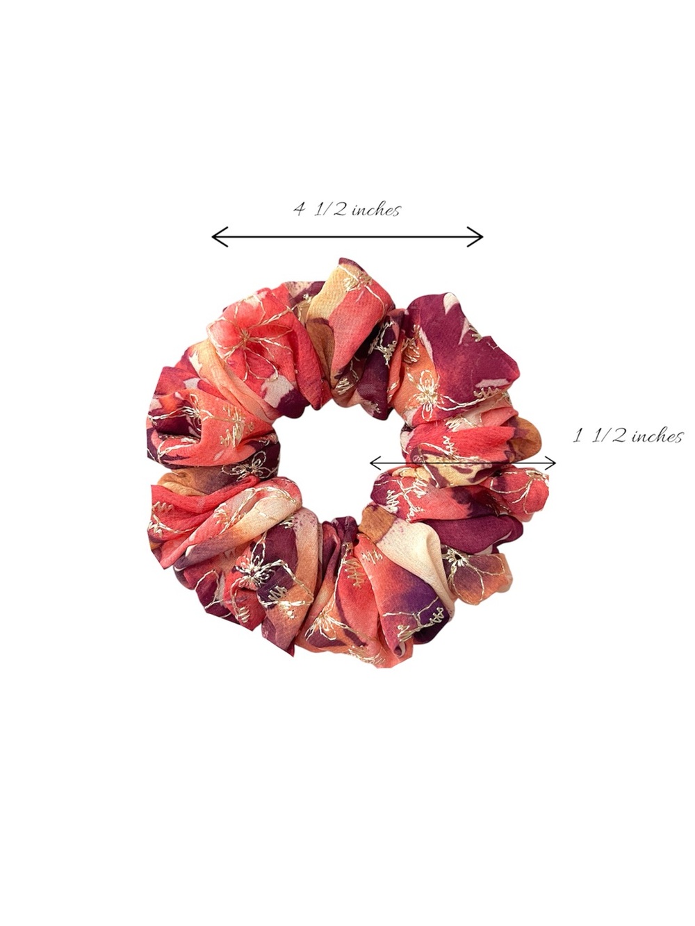 Floral Patterned Scrunchie Set - Picture 9 of 9